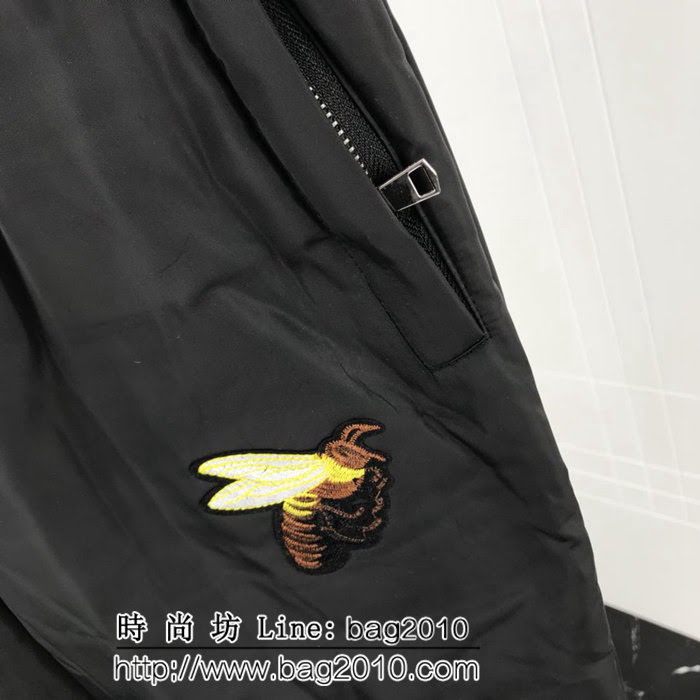 GUCCI古馳 18秋冬新款 小蜜蜂繡花 保暖舒適 男款套裝 ydi1780
